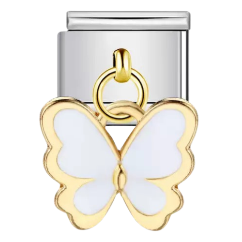 Pendentif papillon bordé doré