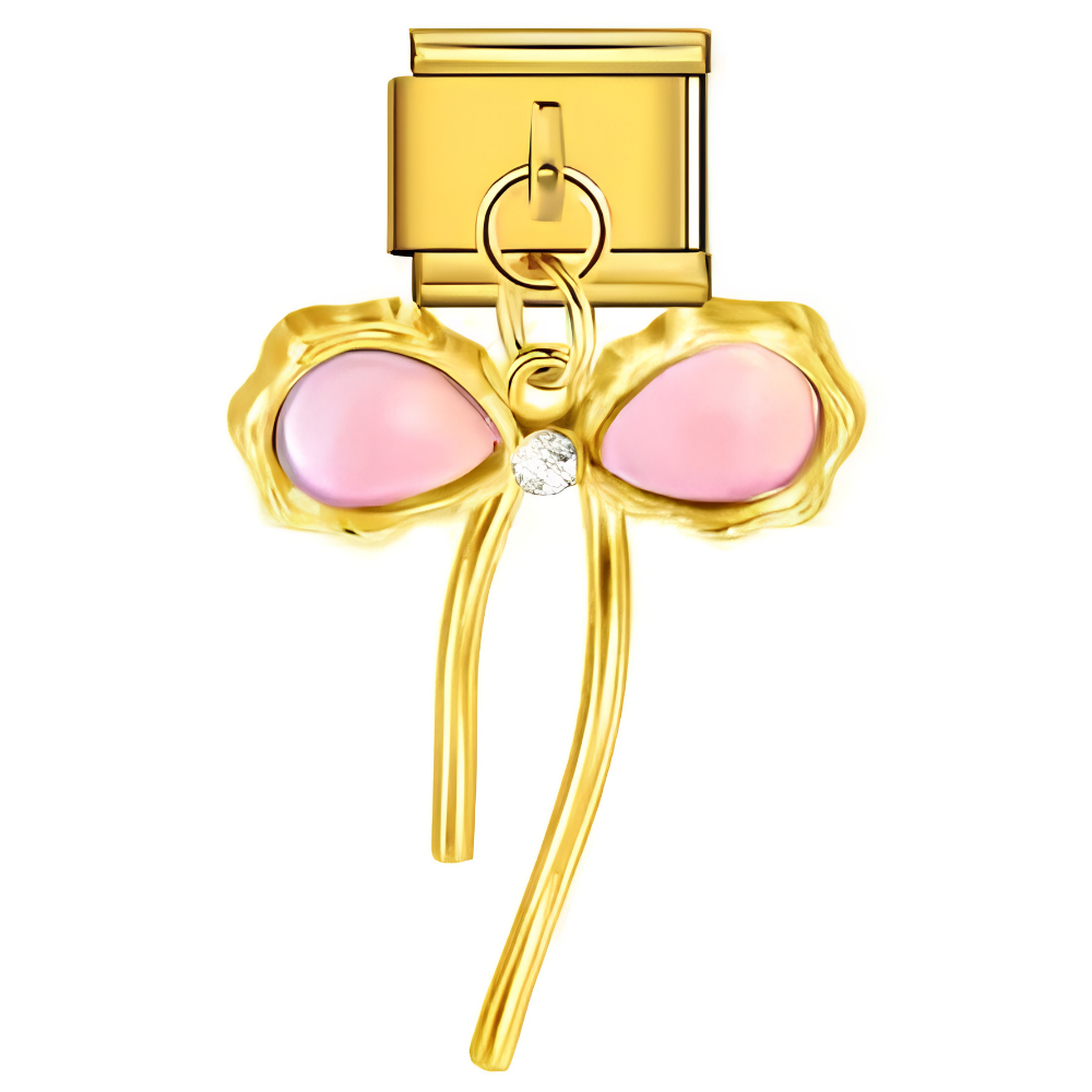 Nœud rose irisé