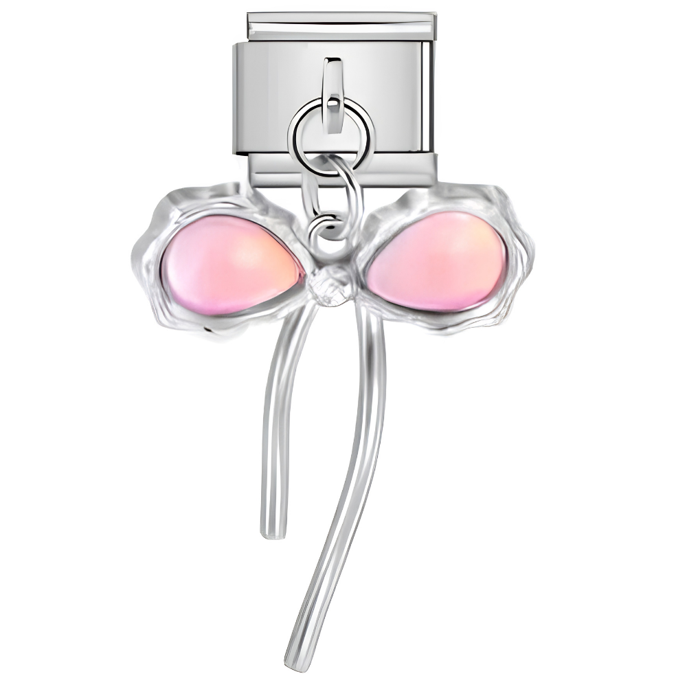 Nœud rose irisé