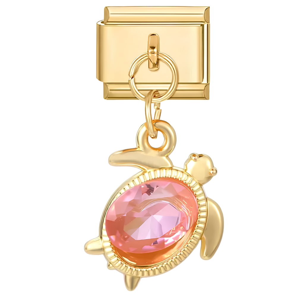 Pendentif tortue marine cristal