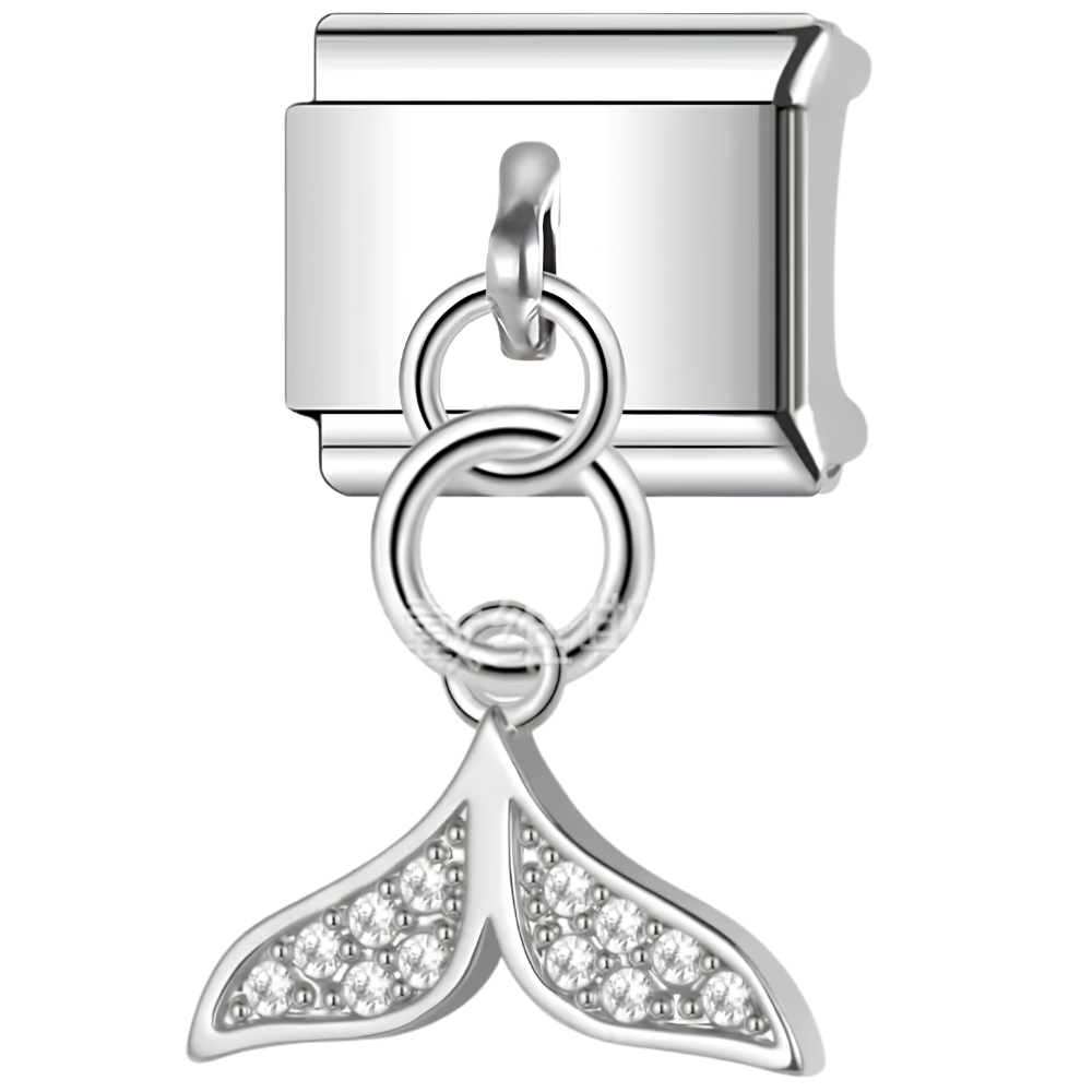 Pendentif queue de sirène scintillant