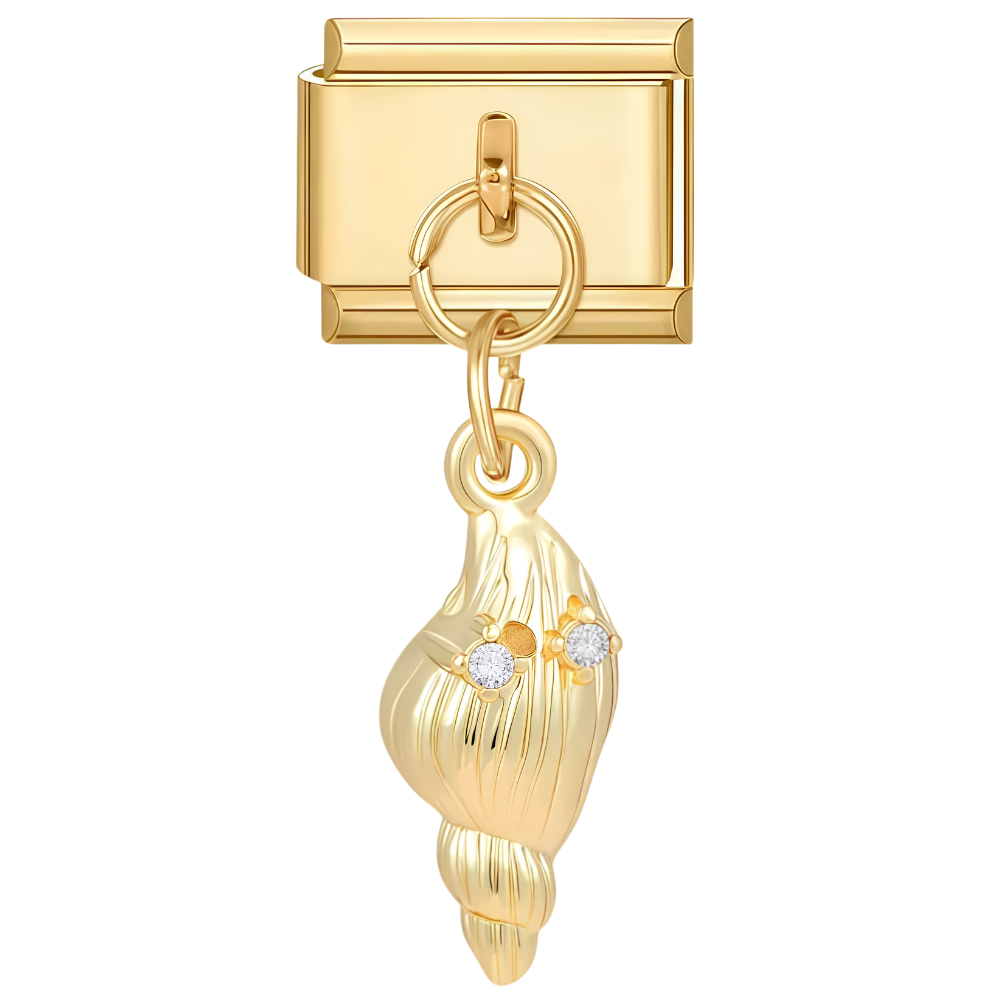 Pendentif coquillage à Strass